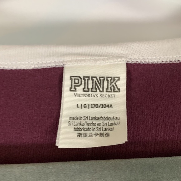 PINK Victoria’s Secret Dark Purple Long Sleeved Top - Picture 5 of 6